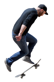 man in skate